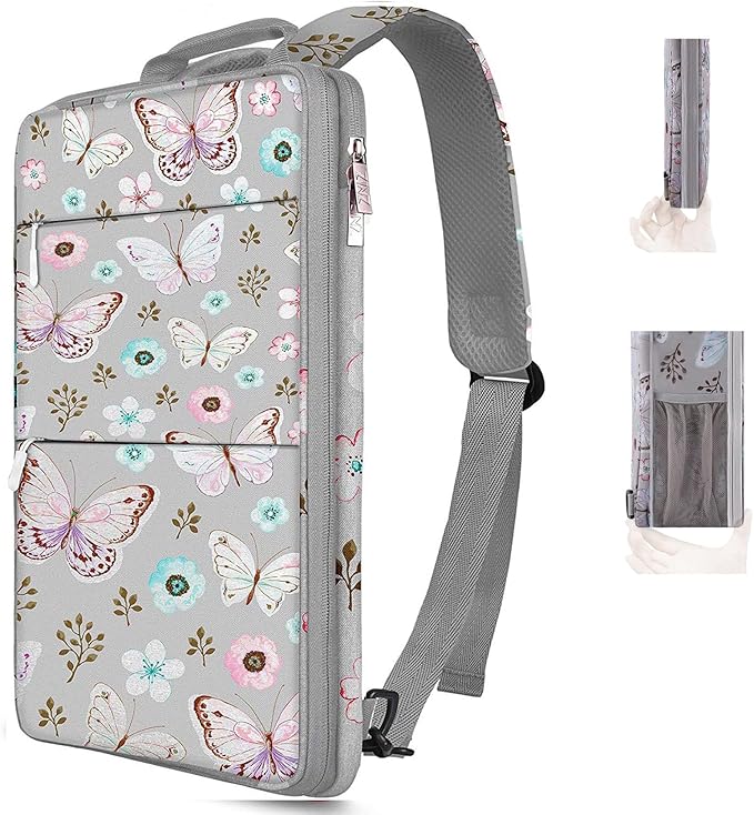 ZINZ Slim & Expandable Laptop Backpack 15 15.6 16 Inch Sleeve, Spill-Resistant Notebooks Bag Case for Most 14-16 Inch MacBooks Surface-Books Dell HP Lenovo Asus Computers,P01A01