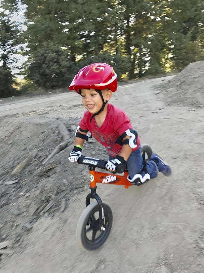 Strider Elbow & Knee Pads, Black - Easy to Attach - Durable & Washable - For Kids 18 Months to 5 Years Old