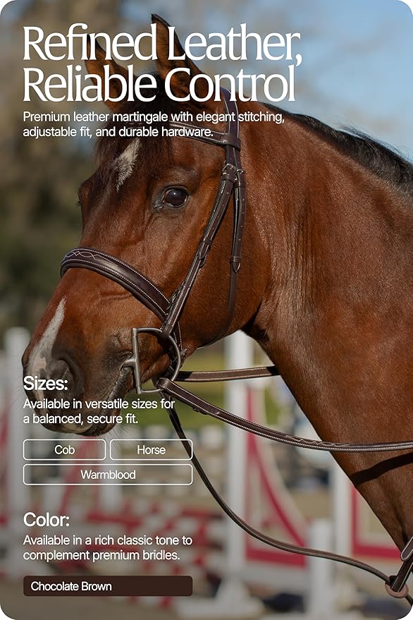 Equinavia Valkyrie Fancy Stitched Leather Standing Martingale
