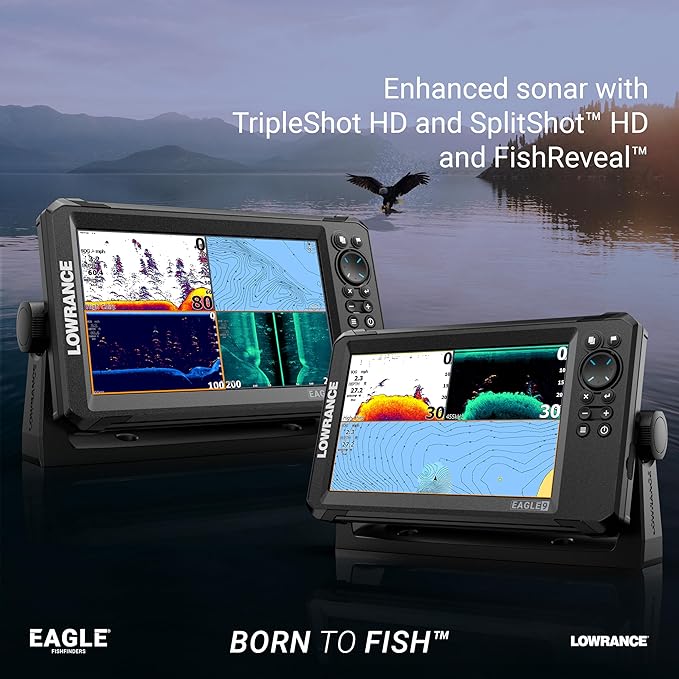 Lowrance Eagle 4インチ、5インチ、7インチ、9インチ 魚探（IPSスクリーン搭載）