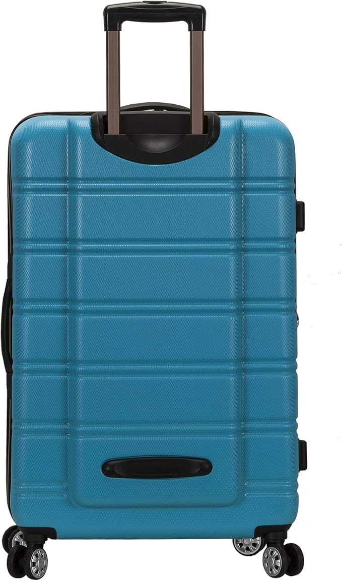 Rockland Melbourne Hardside Expandable Spinner Wheel Luggage, Turquoise, 2 Piece (20"/28")