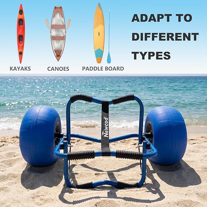 Newcod Kayak Cart, Kayak Dolly Cart for Carrying Kayak Canoe SUP Paddle Board