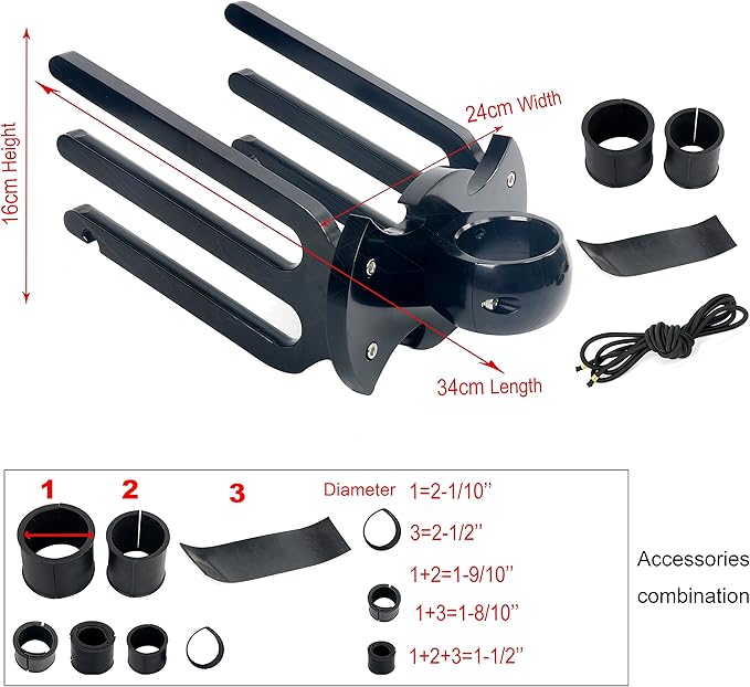 Amarine Made BAT Rack Wakeboard Tower Boat Board Racks - Wake Board Holder Bracket ZJ-HSJ-006B