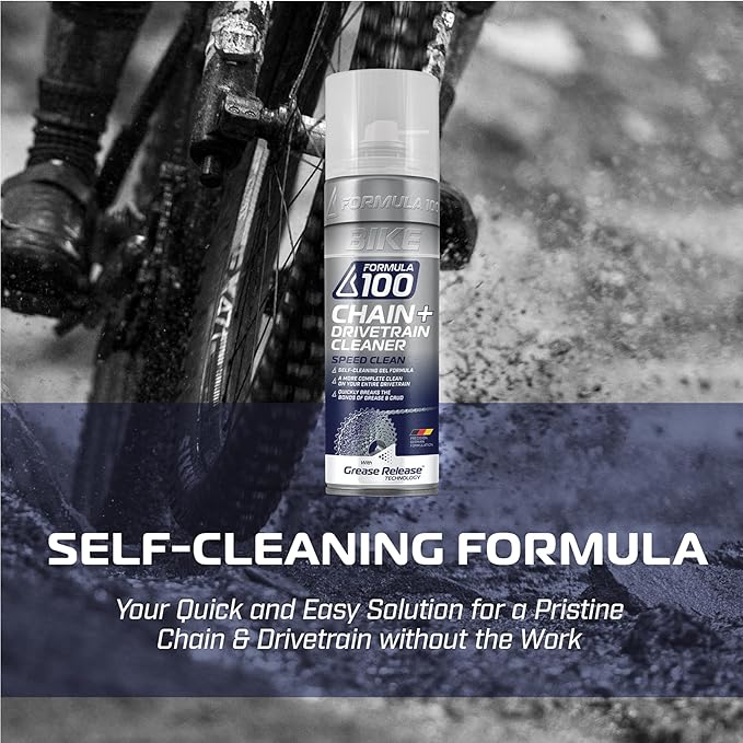 Speed Clean Bike Chain + Drivetrain Degreaser – Spray Cleaning for Bicycles & Electric Bikes – Quickly Removes Grease, Dirt & Grime