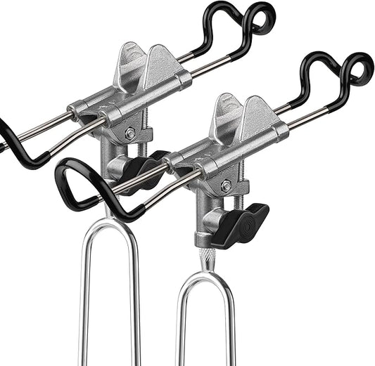 PLUSINNO Fishing Rod Holders - Upgraded 360 Degree Adjustable Fishing Pole Stand Equipment for Bank, Beach, Gift for Men