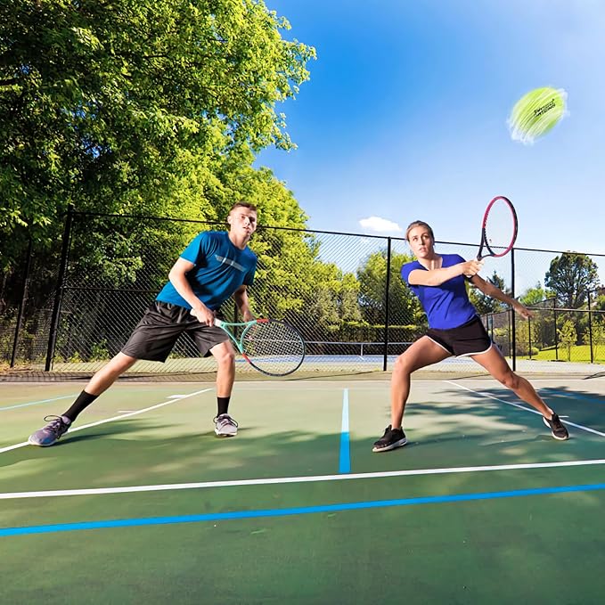 Adult 2 Player Tennis Racket Perfect for Beginner and Professional Players, 27” Speed Tennis Racquet Include Tennis Balls, Overgrips, Tennis Bag, Vibration Dampe, Cover