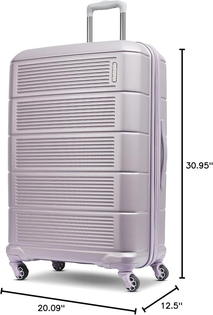 American Tourister Stratum 2.0 拡張可能ハードサイド荷物 スピナーホイール付き、28インチスピナー、パープルヘイズ