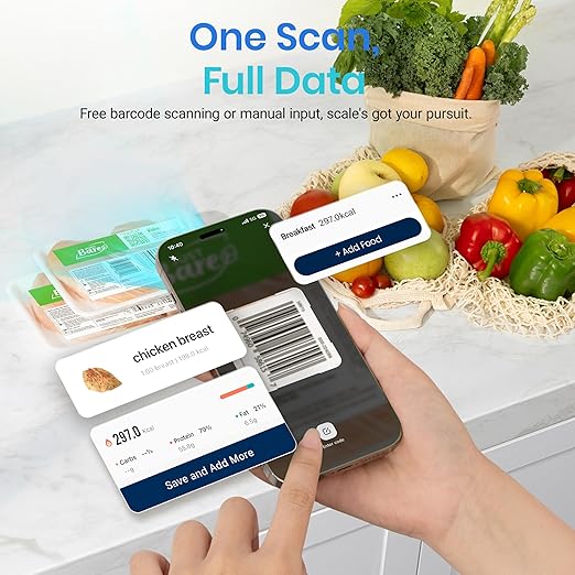 Etekcity デジタルクッキングスケール 料理はかり 食材/体重減量/ベーキング/調理/Keto/食事準備用 ステンレス製（大）