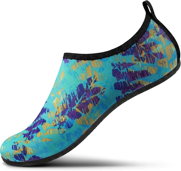 SEEKWAY Water Shoes Women Men Adult Quick-Dry Aqua Socks Barefoot Non Slip for Beach Swim River Pool Lake surf Black SK002(U)