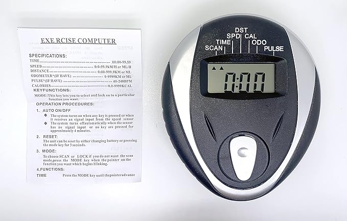 Generic Replacement Monitor Speedometer for Stationary Bikes, Heart Rate Tracker,Indoor Bike Monitor LCD(TS JP040), Indicators are Displayed in Miles