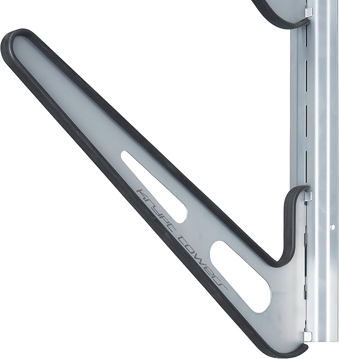 Krypt Towers Ultimate Board Sports Wall Mount Storage Rack, Heavy Duty Steel Board Stand, Rubber Padded Fingers, Store & Display Up to 4 Surfboards, Wakeboards, Snowboards, Skis, E-Foil & More