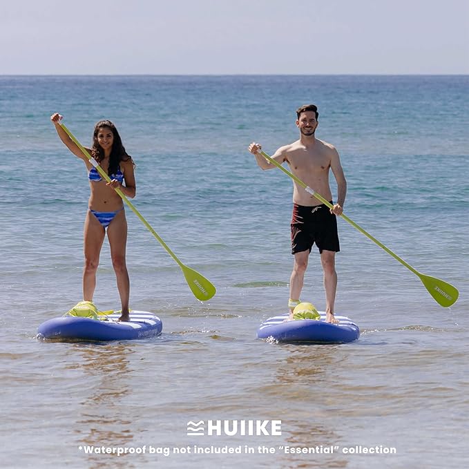 HUIIKE インフレータブルパドルボード 大人用 アクセサリー付き（オール、フィン、ポンプ）。抜群の安定性と耐久性を持つスタンドアップパドルボード。10フィート x 33インチ x 5.9インチ、最大積載量286ポンド