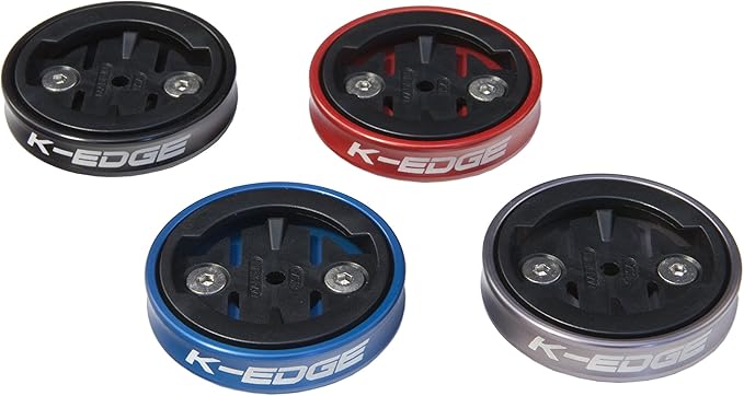 K-Edge | Gravity Top Cap Bicycle Computer Mount | Garmin | Black