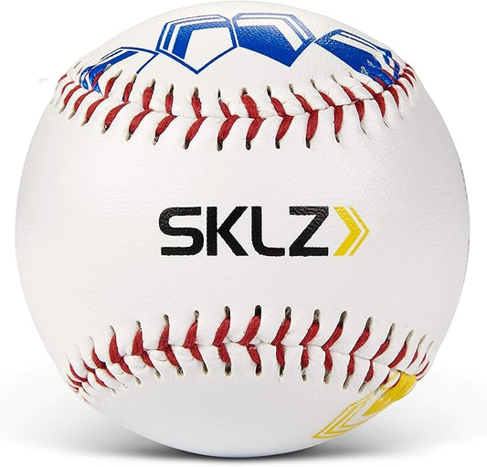 SKLZ ピッチトレーニング野球ボール フィンガープレースメントマーカー付き 白 1個
