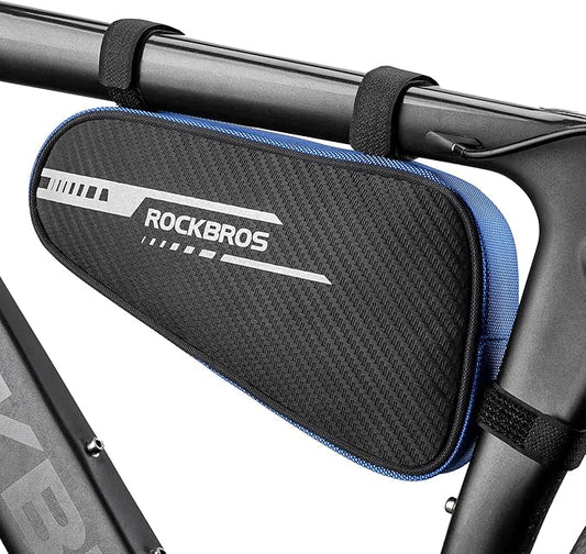 ROCKBROS Bike Frame Bag Triangle Storage Bag Bike Accessories Pouch Cycling Pack for MTB Road Bicycle