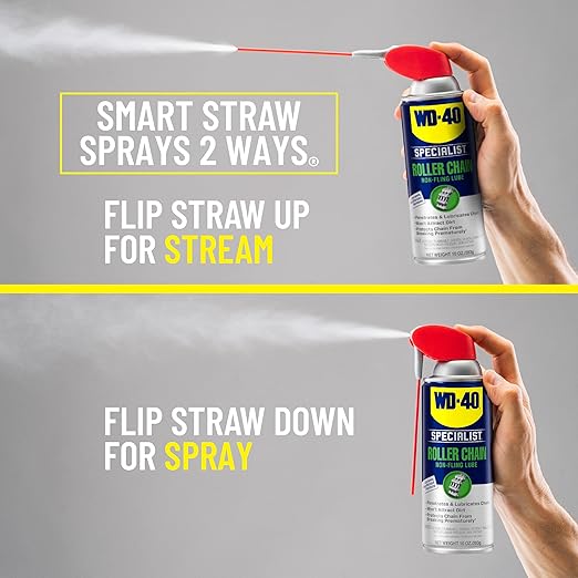 WD-40 Specialist Roller Chain Non-Fling Lubricant, 10 OZ [6-Pack]