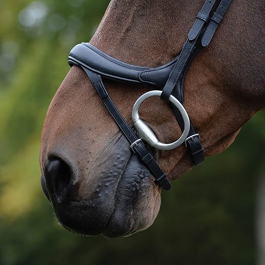 Collegiate ComFiTec Vogue Anatomical Bridle, Black, Warmblood