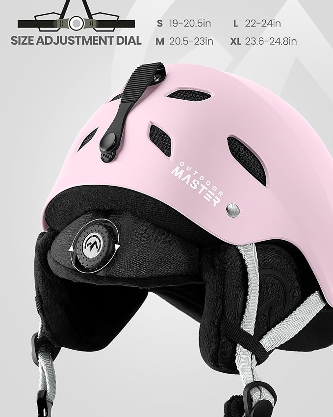 OutdoorMaster Kelvin Ski Helmet - Snowboard Helmet for Men, Women & Youth