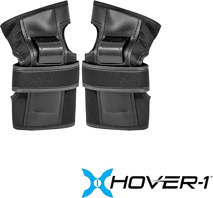 Hover-1 Protective Elbow Pads, Knee Pads, Wrist Guards, Padded Shorts, Tank Top, T-Shirt - Hard PP Shells for Impact Resistance & EVA Foam Protective Padding for Skating, Hoverboards, E-Scooters