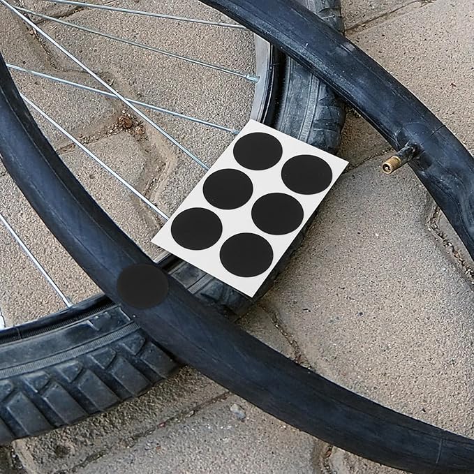 Bike Tire Repair Kit with 18 Patches 2 Bike Levers and 1 Rasp Tubeless Bicycle Puncture Repair Set Portable Tire Patch Kit for On-the-go Cycling Maintenance