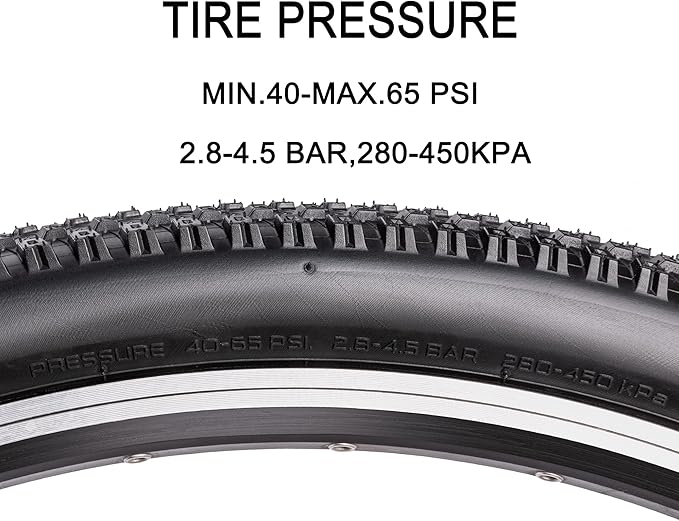 Replacement Bike Tire -26’’x1.95’’,26’’x2.25’’, 27.5’’x2.1’’, 27.5’’x2.2’’, and 29’’x2.2’’ Durable Folding Mountain Bike Tire - 60 TPI Bicycle Tires