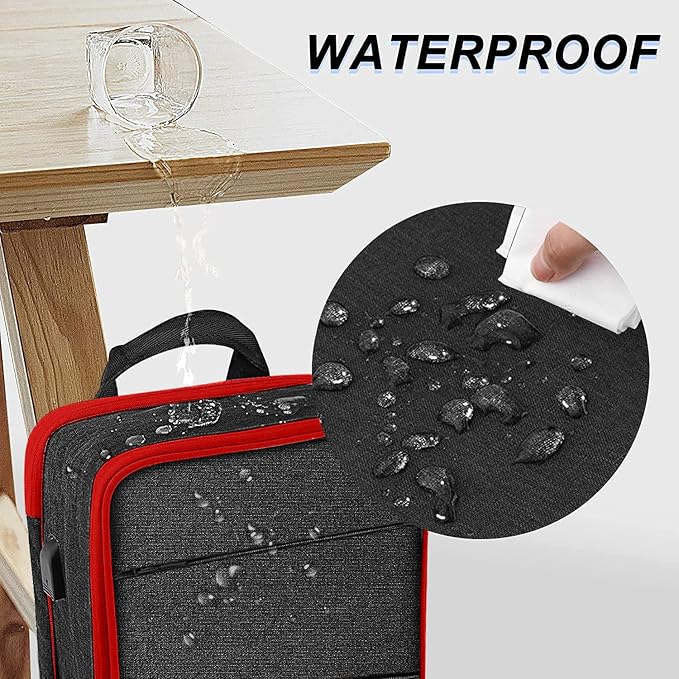 ZINZ Slim & Expandable Laptop Backpack 15 15.6 16 Inch Sleeve, Spill-Resistant Notebooks Bag Case for Most 14-16 Inch MacBooks Surface-Books Dell HP Lenovo Asus Computers,B01RD01