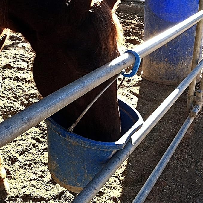 Injuries Preventing Horse Tether Tie - Portable & Reusable Breakaway Horse Tie - Safety for You & Your Horse - Quick Release Horse Tie - 5 Customizable Loop Setting - 2pcs (Red)