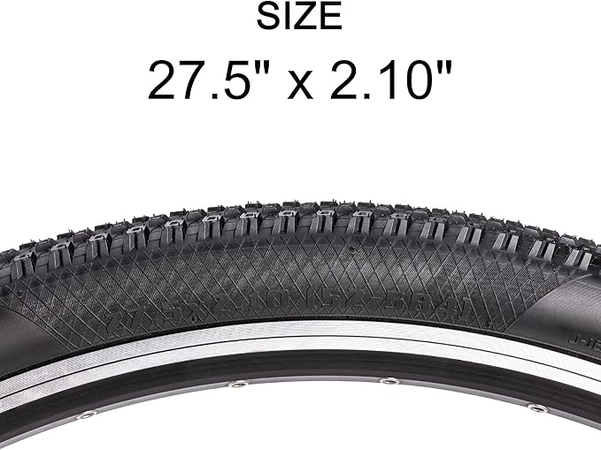 Replacement Bike Tire -26’’x1.95’’,26’’x2.25’’, 27.5’’x2.1’’, 27.5’’x2.2’’, and 29’’x2.2’’ Durable Folding Mountain Bike Tire - 60 TPI Bicycle Tires