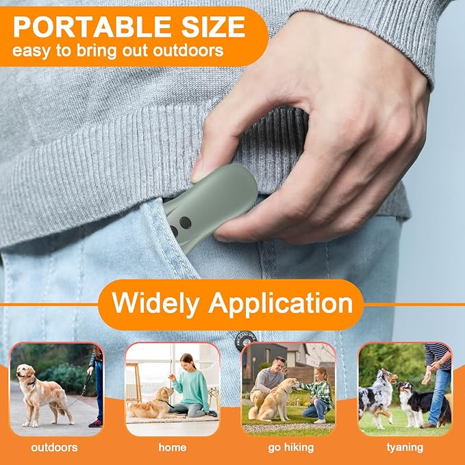 Dog Bark Deterrent Device,Anti-Barking Device,Up to 15Ft Long Range & Rechargeable Bark Control,Stop Barking Dog Devices,Safe for Dogs Training,Indoor & Outdoor(Cyan)