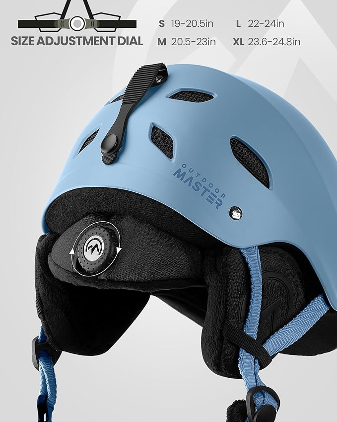 OutdoorMaster ケルビンスキーヘルメット - メンズ、レディース、ユース用スノーボードヘルメット