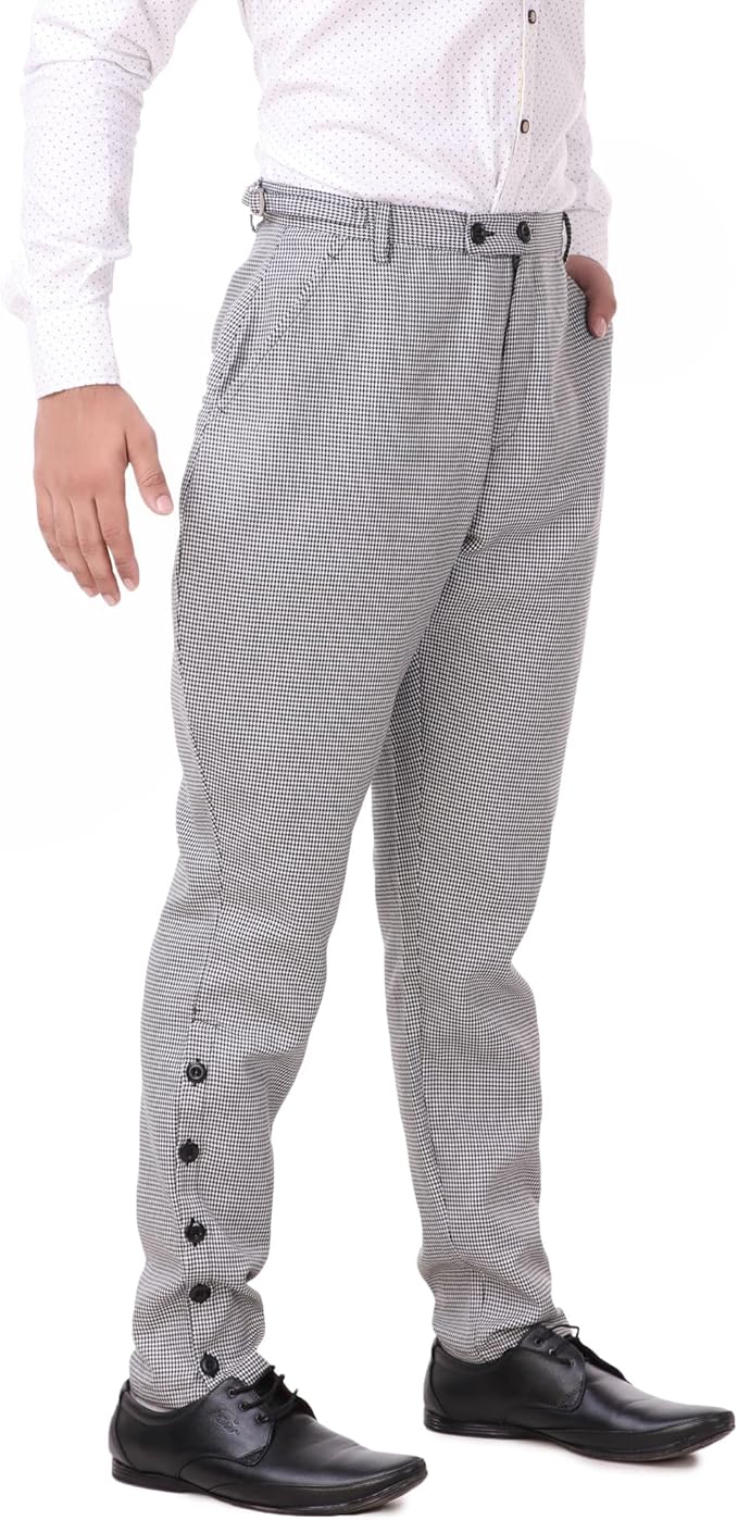 ThePirateDressing Steampunk Victorian Cosplay Costume Mens Archibald Jodhpur Pants Trousers