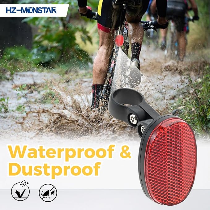 Bike Mount Hidden Compatible with Airtag, Waterproof Bike Airtag Holder, Bike Reflectors GPS Tracker Anti-Theft Bicycle Seatpost Mount for Bike Scooter, Mountain Bike