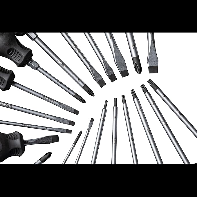 SUNEX TOOLS SXCSDS20 フィリップス、マイナス、トルクス マグネットドライバーセット