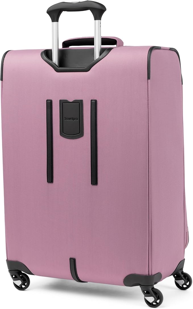 Travelpro Maxlite 5 ソフトサイド 拡張可能 スピナーホイール4輪 軽量スーツケース 男女兼用 オーキッドピンクパープル チェックイン-M 25インチ