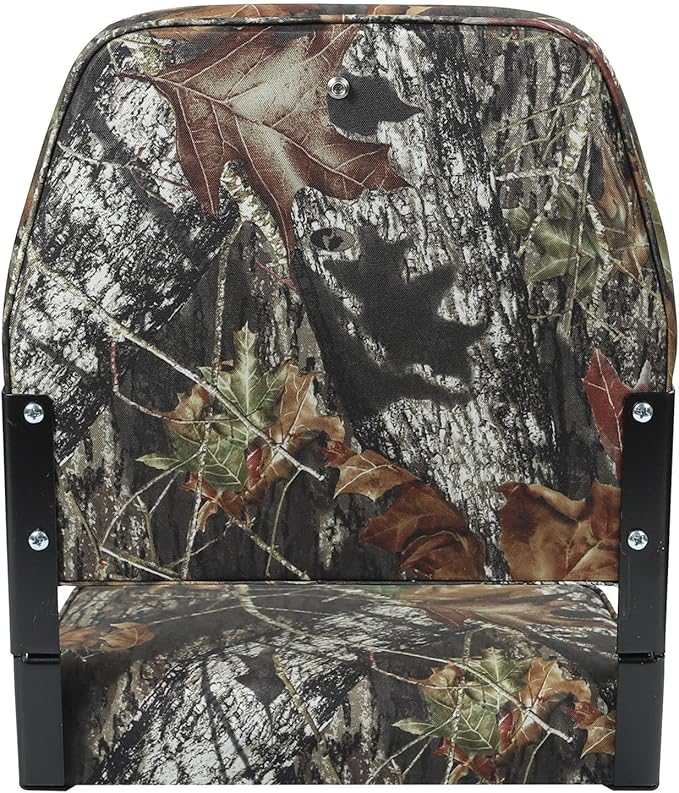 ERGOSEAT Folding Boat Seats Padded Camo Fishing Boat Chair with Backrest Marine Bass Jon Boat Seat