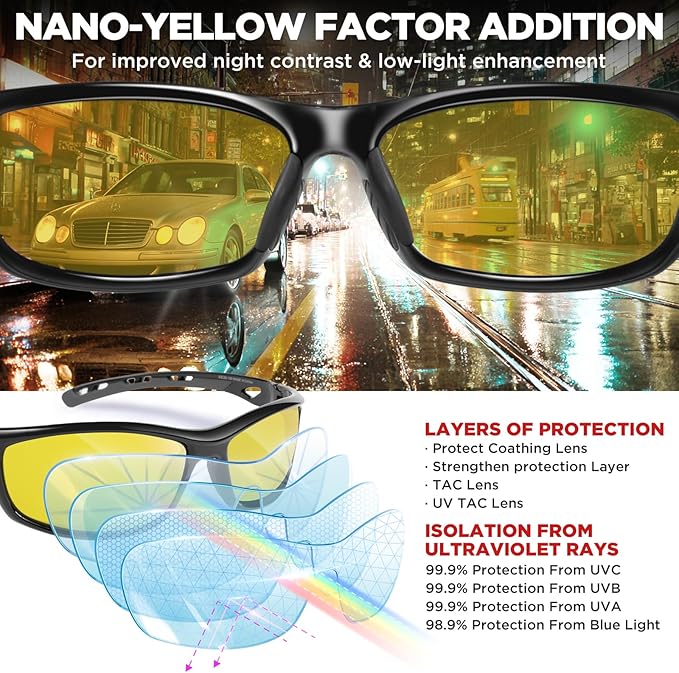 RIVBOS Sunglasses for Men Women Polarized UV Protection Sports Fishing Driving Shades Cycling RB833