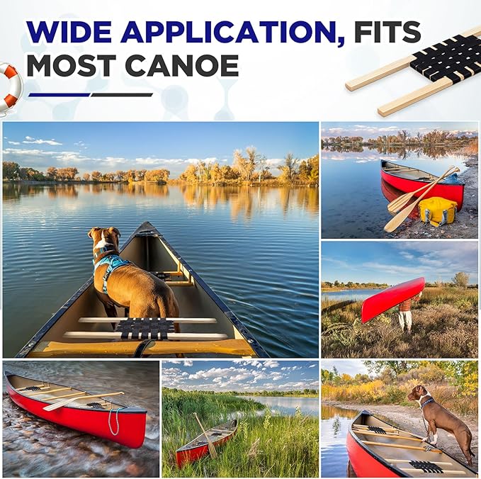 JellyArch 1 Pcs Canoe Seats Nylon Webbed Seat Replacement Canoe Hardware (34 Inch)