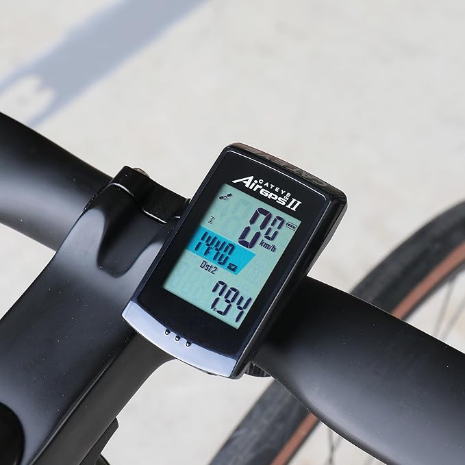 CATEYE AirGPS USB Rechargeable Bike Computer – GPS Cycling Computer with Bluetooth ANT+, GPS Bicycle Speedometer, FlexTight™ Mount, IPX7 Waterproof, Auto Backlight Display, Ride Upload