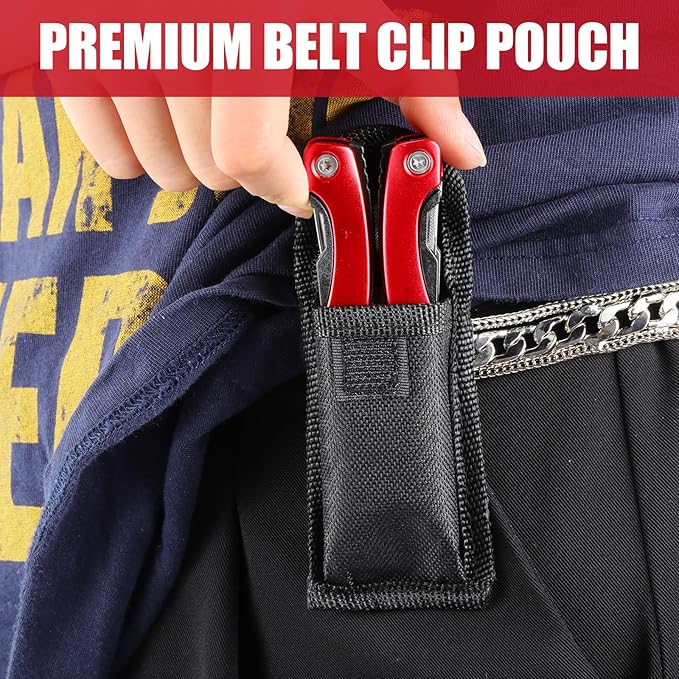 5 Pack Mini Multi Tool Bulk Birthday Gifts for Men Him Dad Boyfriend Stocking Stuffers Small Multitool Fishing Pocket Knife for Men Camping Survival Computer Bike Gadgets, 5 Colors