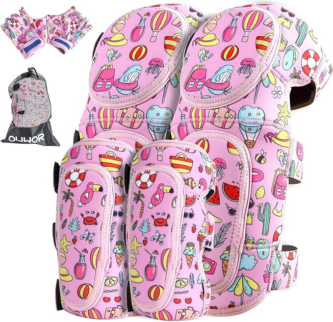 Kids Soft Knee and Elbow Pads, Children Protective Gear, Suitable for Boys and Girls Bike Ski Roller Skateboard