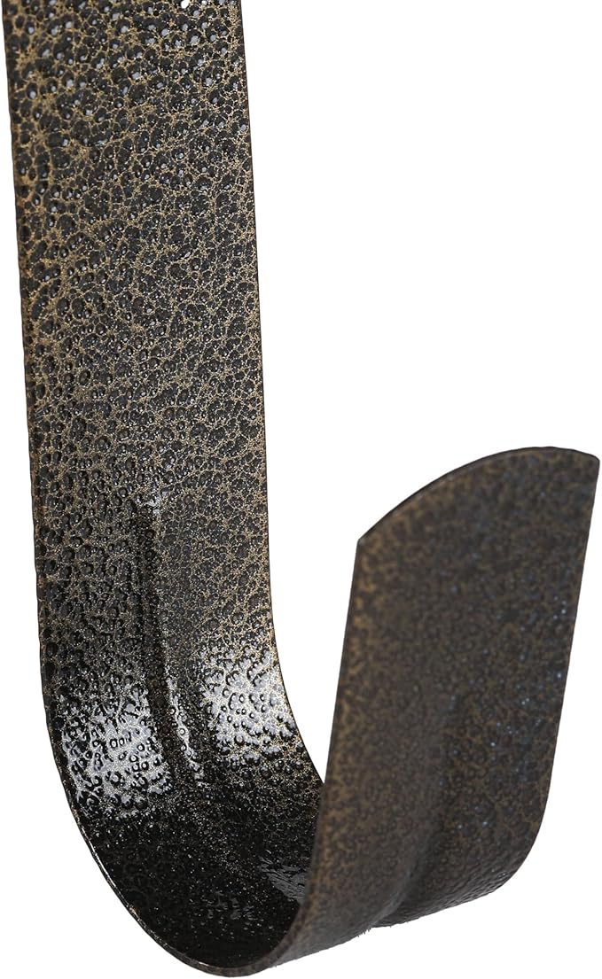 Sattiyrch 12" Wreath Hanger for Front Door,Steel Over The Door Hanger Hook,Wreath Door Hanger(Textured Bronze, 1)