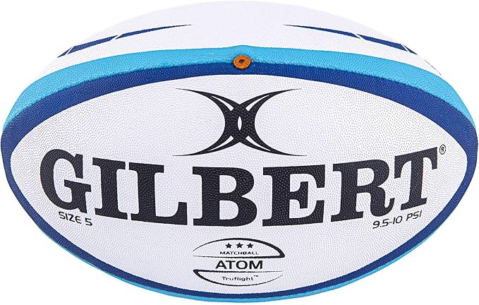 Gilbert Atom Match Rugby Ball Blue