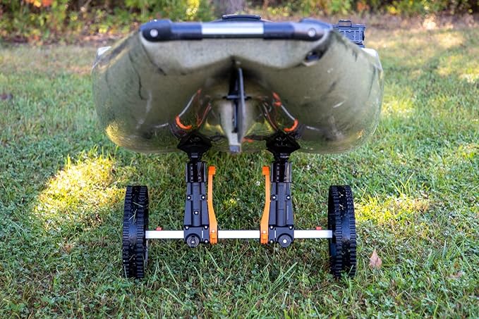 YakAttack Kayak Carts with Adjustable Frame & Wheel Options | All-Terrain, Sand & Solid Tire Variations | Durable Folding Transport System for Kayaks & Canoes | Made in USA