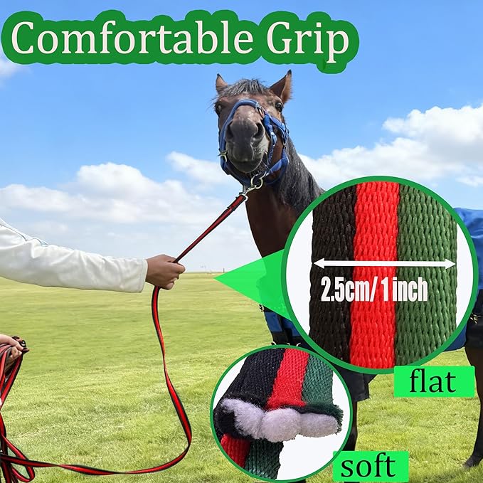 perixir Lunge Line for Horse, Premium Equine Lunge Line with Swivel Bolt Snap for Accurate Equestrian Training, Competition, and Daily Use, 26 ft (8 Meters)