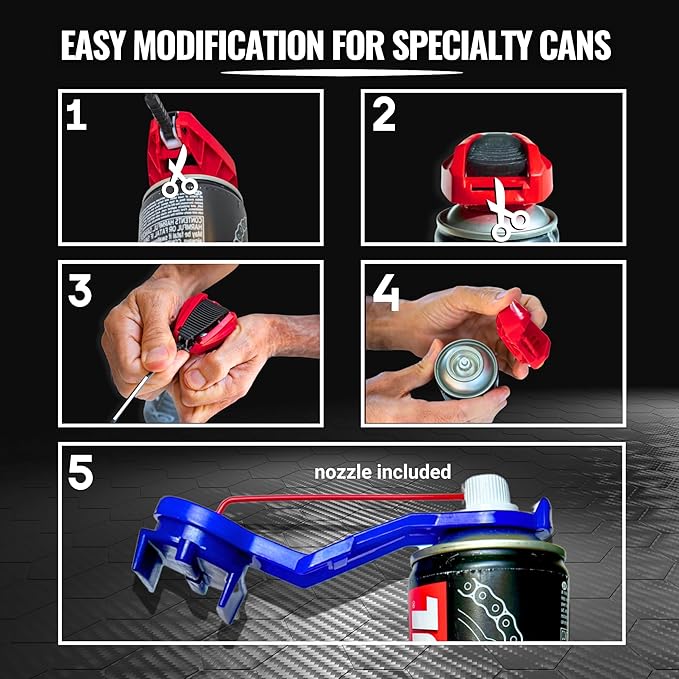 Oinker Motorcycle Chain Lube Applicator | Mess-Free Chain Wax, Chain Cleaner Attachment | for 525 Chain Size