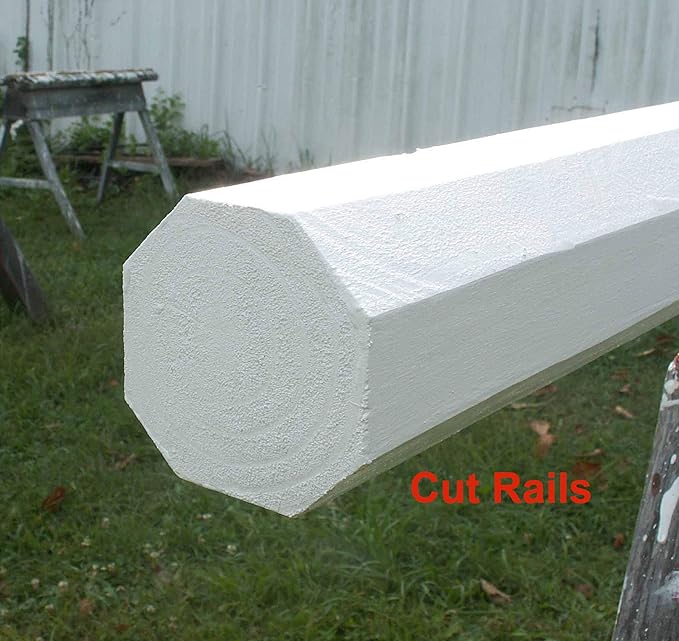 10ft Solid Colored Cut Rails/Poles Wood Horse Jumps