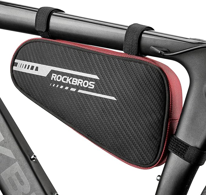 ROCKBROS Bike Bicycle Triangle Bag Bike Storage Bag Bicycle Frame Pouch Bag for MTB Road Bike Cycling Bike Accessories