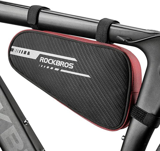 ROCKBROS Bike Bicycle Triangle Bag Bike Storage Bag Bicycle Frame Pouch Bag for MTB Road Bike Cycling Bike Accessories