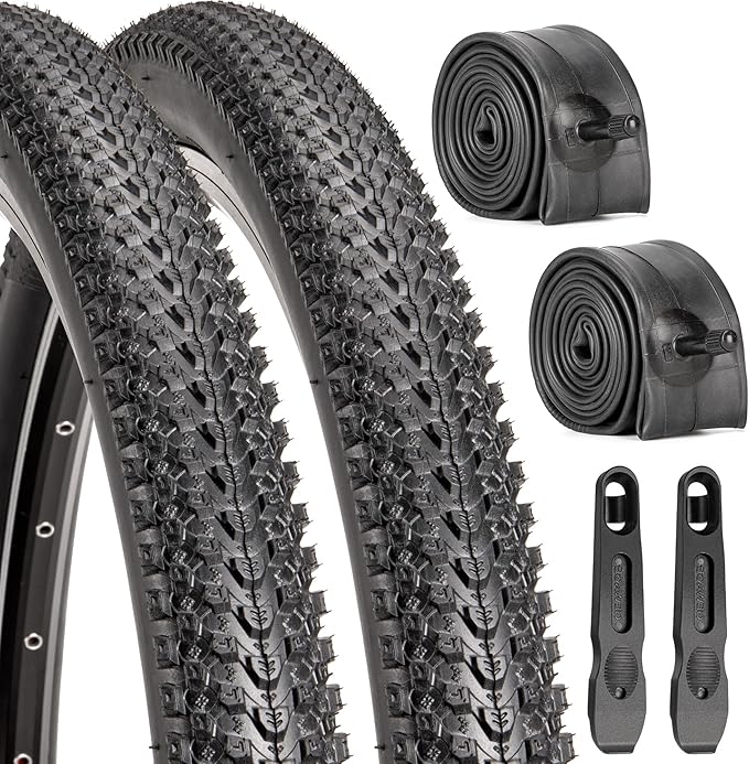 Replacement Bike Tire -26’’x1.95’’,26’’x2.25’’, 27.5’’x2.1’’, 27.5’’x2.2’’, and 29’’x2.2’’ Durable Folding Mountain Bike Tire - 60 TPI Bicycle Tires