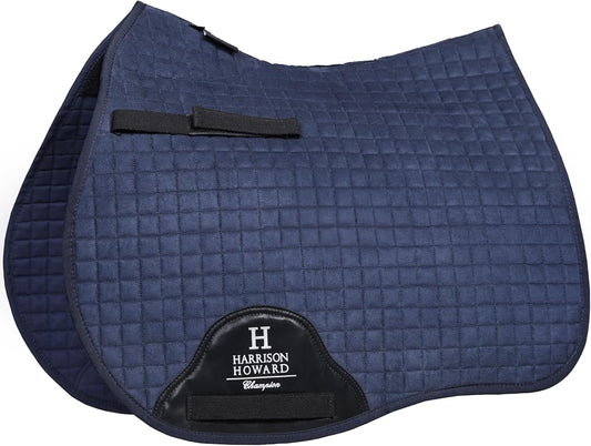 Harrison Howard All-Purpose Saddle Pad Suede Saddle Pad for Horses Use During Everyday Riding